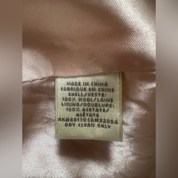 Vintage Anthropologie Elevenses Blurred Fresco Peacoat in Pastels size 10 - Picture 5 of 5